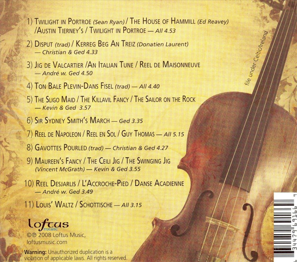 Celtic Fiddle Festival Equinoxe Brand New CD Album  