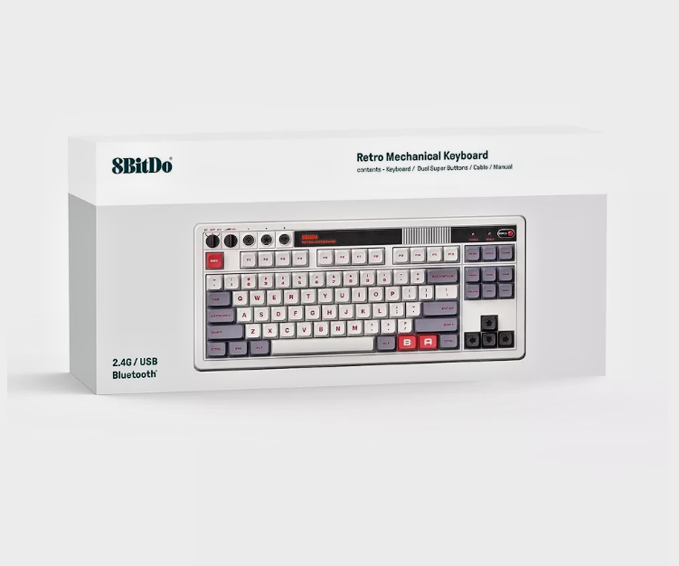 8Bitdo Retro Bluetooth Mechanical Gaming Keyboard, Programmable - N Edition