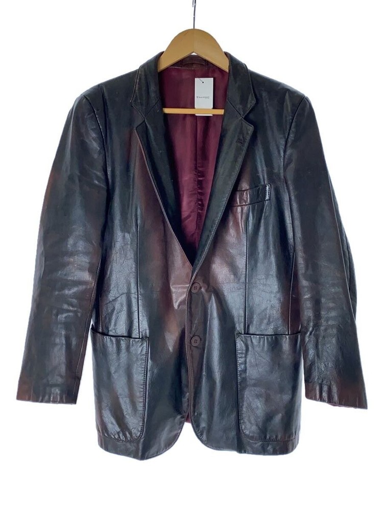 Vendome Black Cowhide Leather Blouson Jacket Size L Style 2246