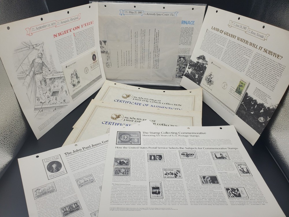 Reader's Digest First Day Cover Collection Unopened Pkg Plus Bonus Pages 1979-81