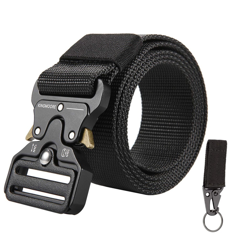 Men's Tactical Belt Heavy Duty Webbing Belt Adjustable Military Style Nylon B...