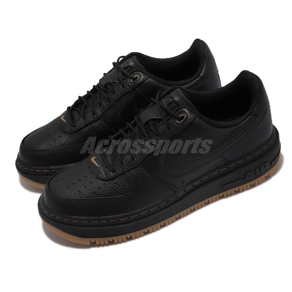 Nike Air Force 1 Luxe AF1 Black Gum Men Casual Platform Lifestyle DB4109-001