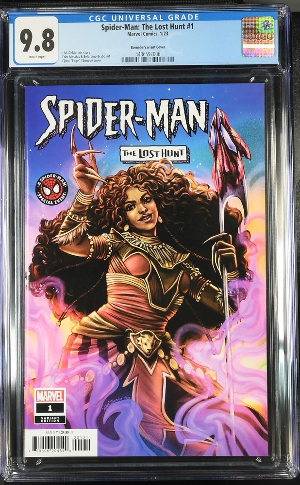 Spider-Man The Lost Hunt 1 CGC 9.8 Ebenebe Variant Marvel 2023