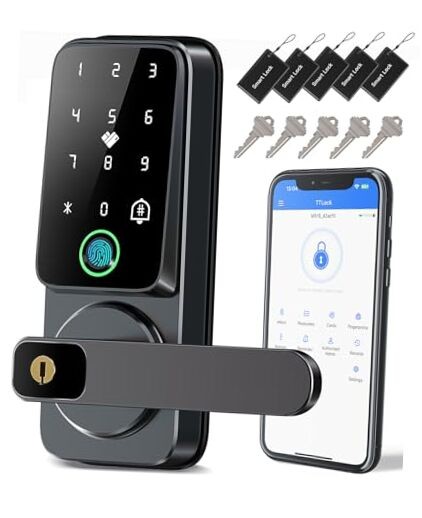 Smart Keyless Entry Door Lock with Fingerprint & Keypad