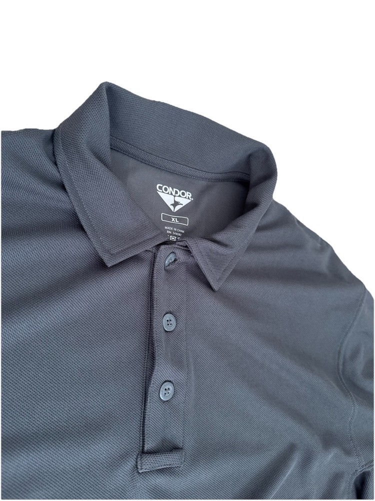 Men's Condor Tactical Performance Polo XL Graphite Short Sleeve Shirt