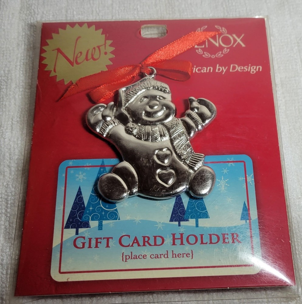 LENOX Gift Card Holder SnowMan American by Design  brand new  non-smoking home-image
