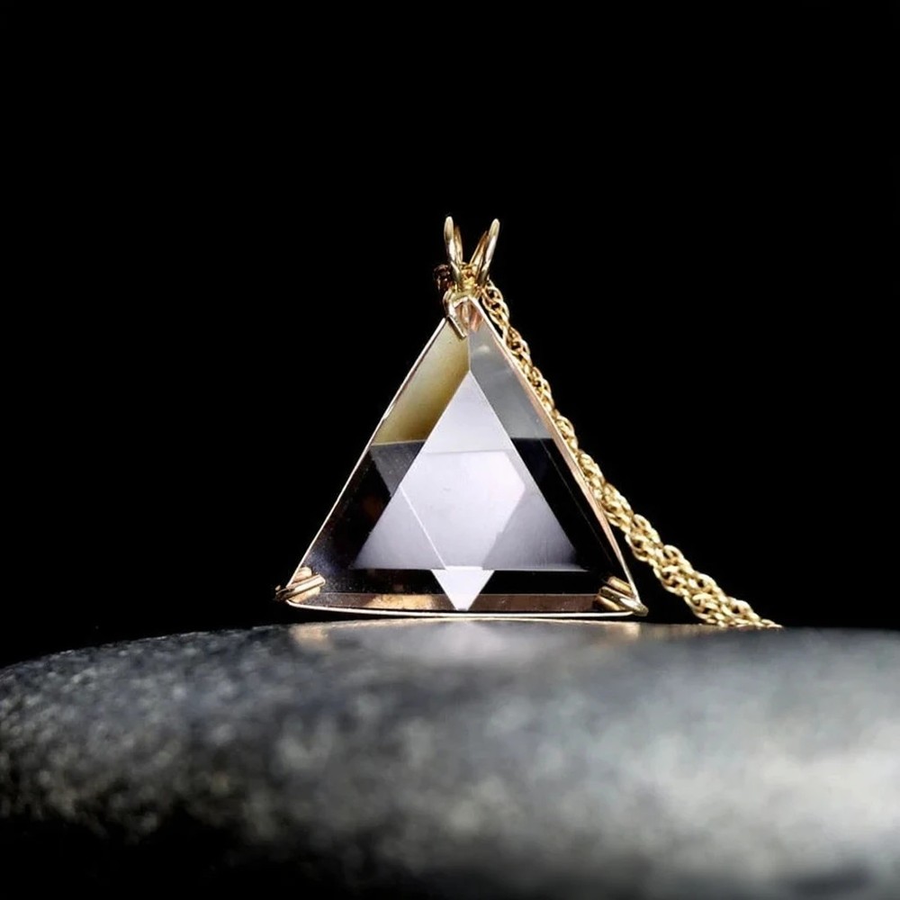 Clear Quartz Star of David Healing Necklace – Vogel Cut Crystal Pendant