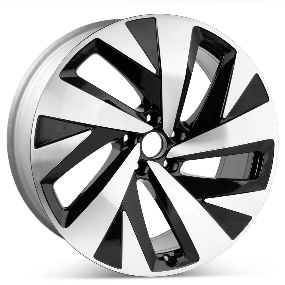 Wheel For 2021-22 Volkswagen ID.4 20x9 Alloy 5-112mm 5 Slot Machined Gloss Black