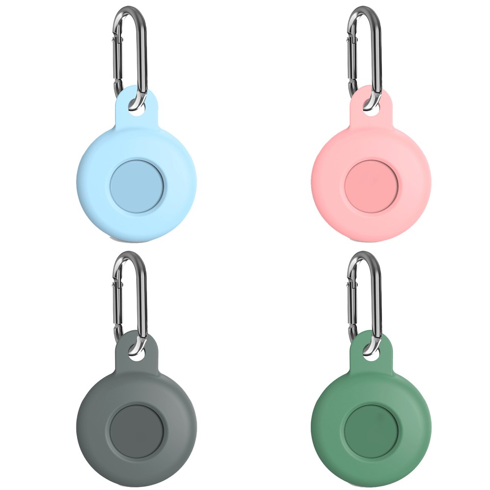 4Pcs Silicone Case Cover for Airtag 2021 Pet Tracker Sleeve Shell Skins