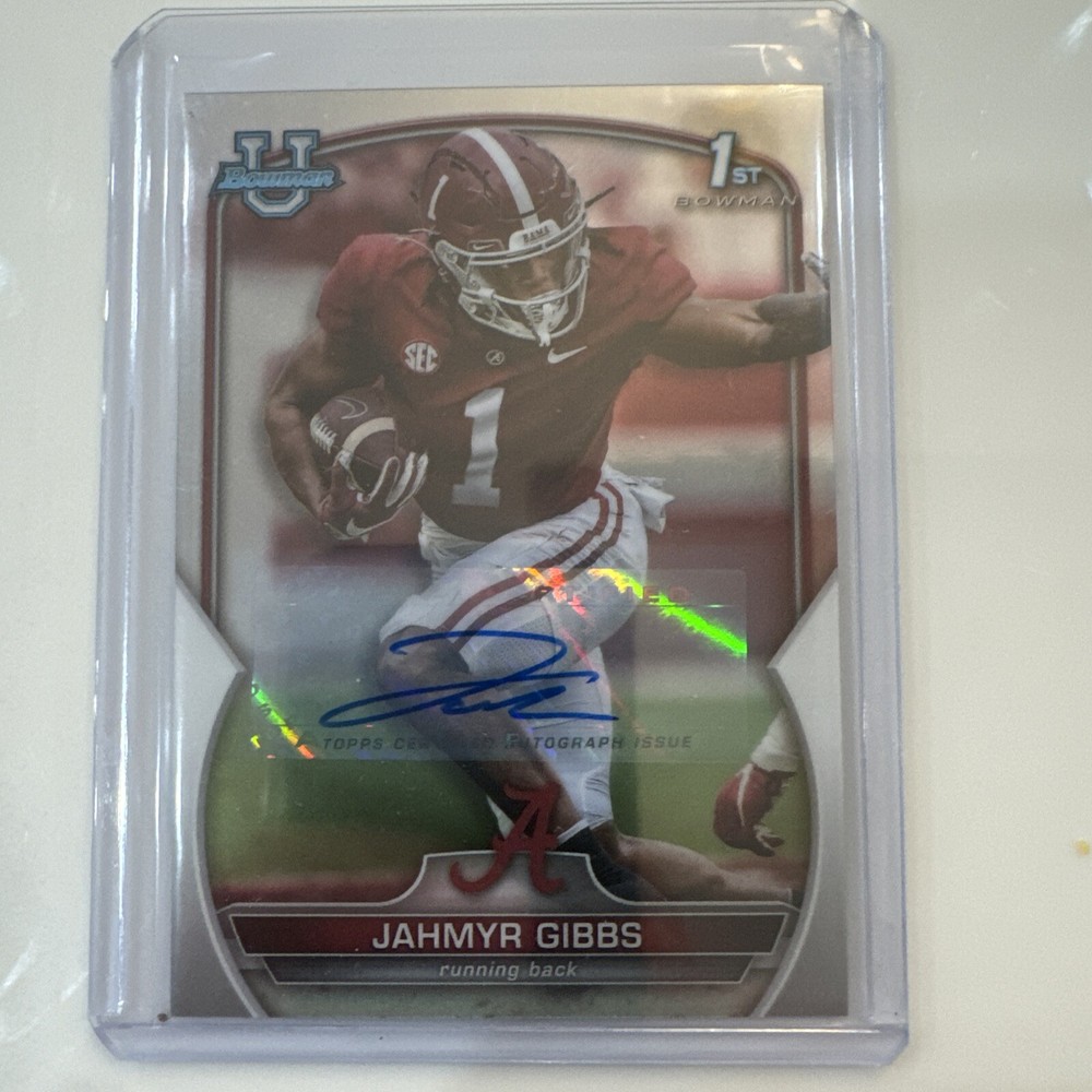 2022 Bowman U 1st Jahmyr Gibbs Auto