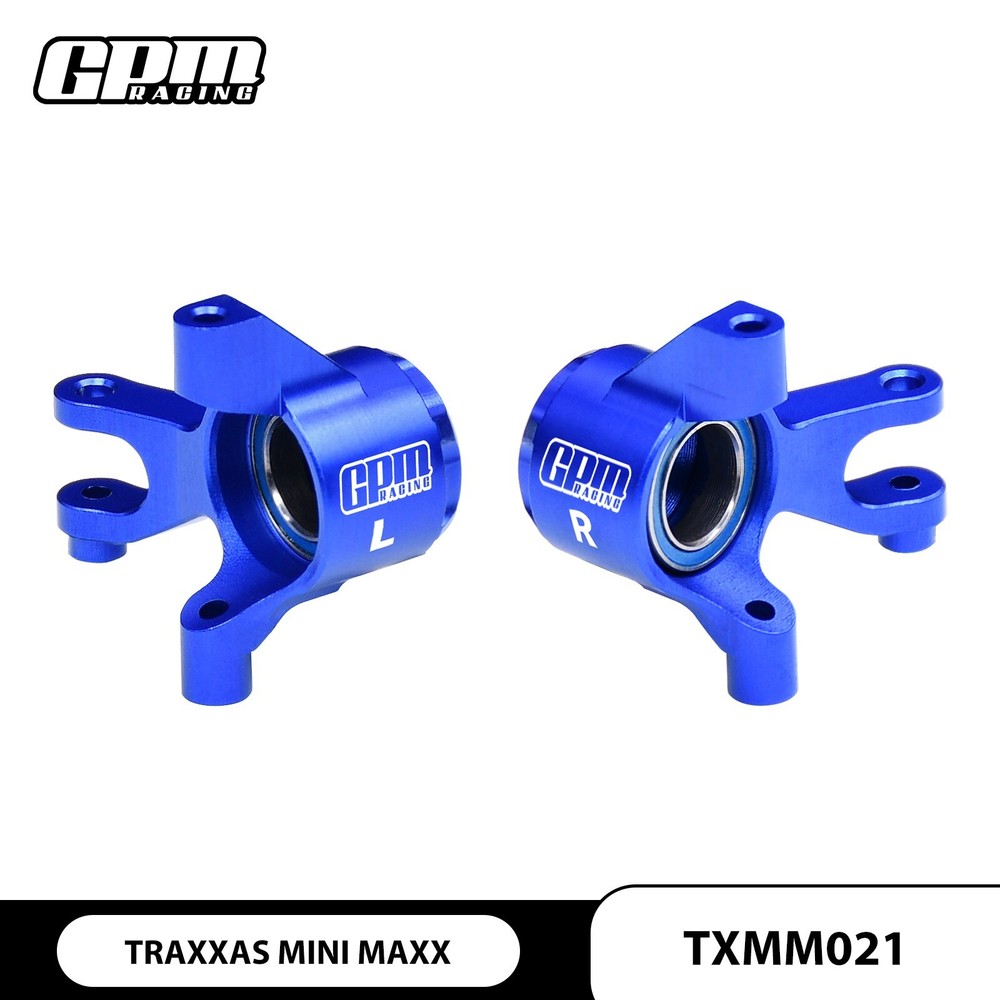 GPM 7075 Alloy Front Steering Blocks & Oversize Bearing For TRAXXAS Mini Maxx