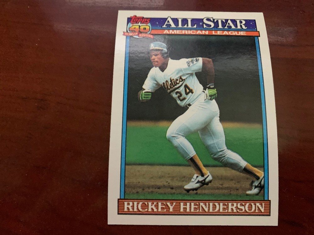 1991 Topps - All-Star Rickey Henderson #391