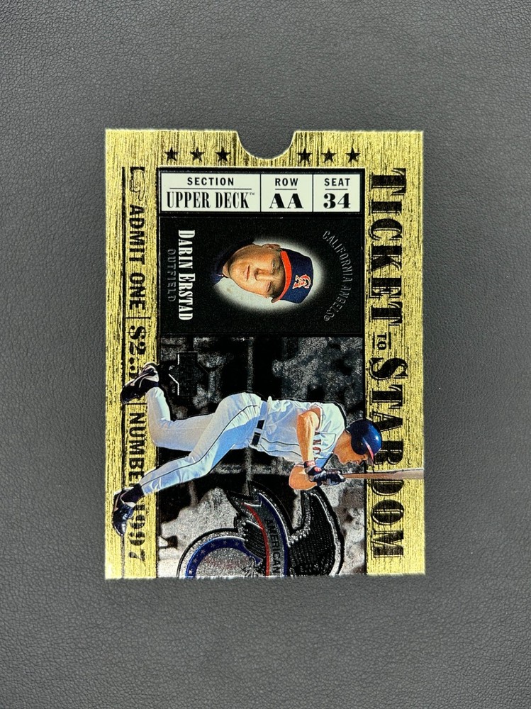 1996 Upper Deck Ticket to Stardom Gold Foil Insert Card #TS9 / Darin Ernstad