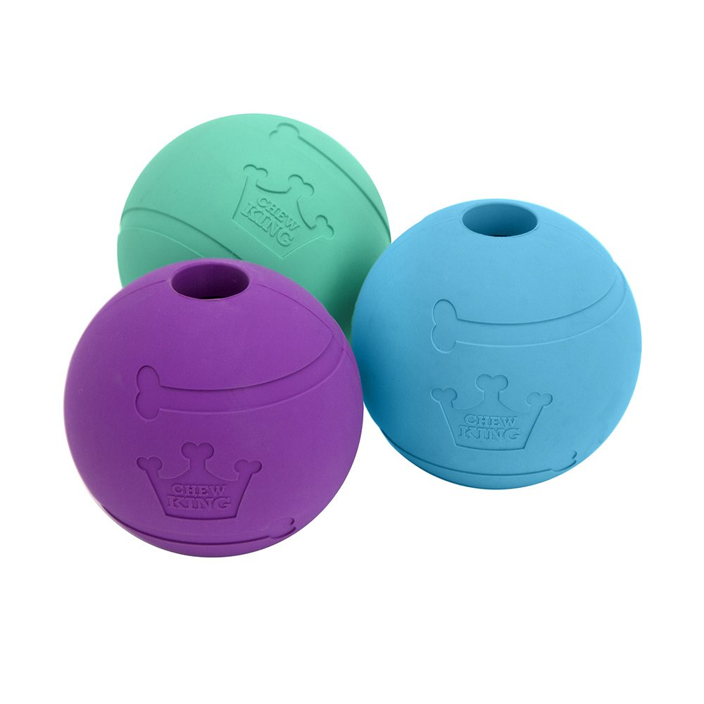 Fetch Balls Extremely Durable Natural Rubber Toy 3 inch Balls (CM-0263-CS01) ...