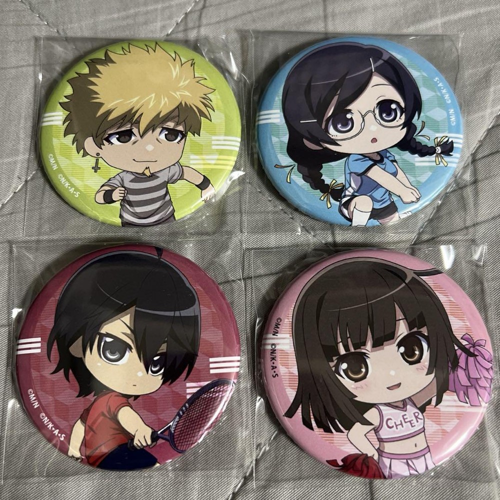 Monogatari Series Steins Gate Can Badge Set