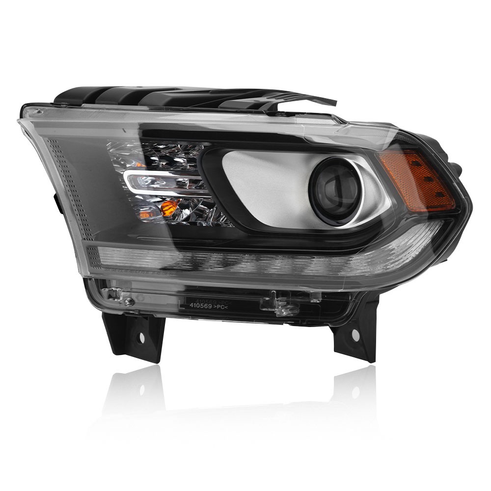 HID Headlamp Headlight W/ LED DRL Black Assembly For Dodge Durango 2014-20 2021