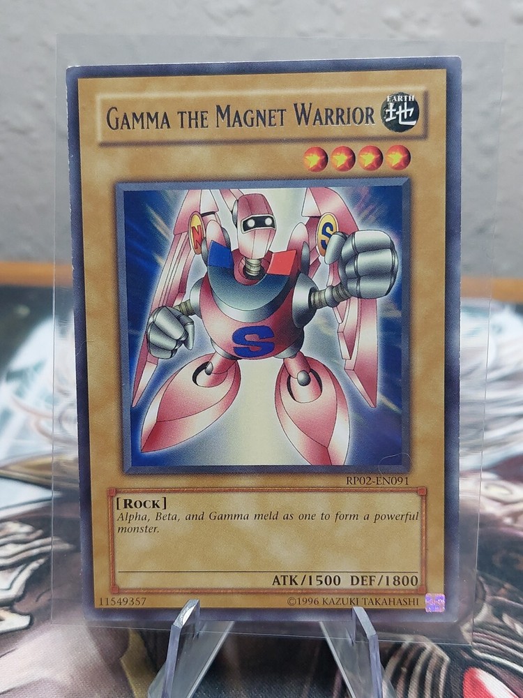 Yugioh Gamma The Magnet Warrior RP02-EN091 Rare Light Play  