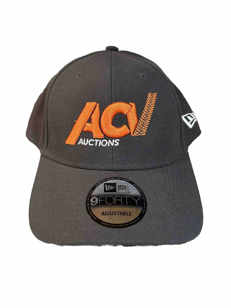 Mens Full Back Cap ACV Auctions New Era Grey&Orange Adjustable Hat