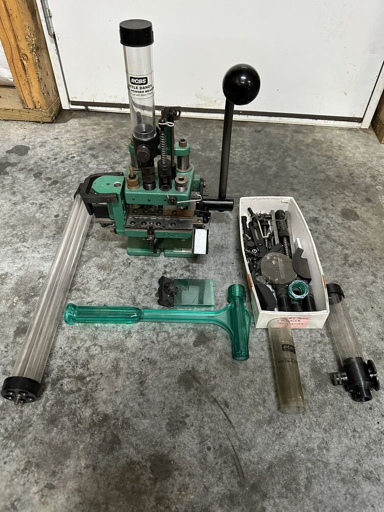 VINTAGE 1980'S RCBS GREEN MACHINE INLINE PROGRESSIVE RELOADING PRESS 9mm