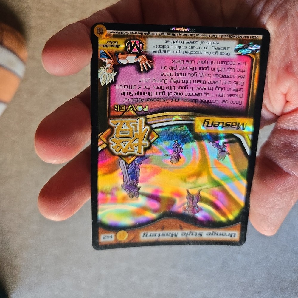 1x DBZ CCG ORANGE STYLE MASTERY 142 HOLO FOIL RARE SCORE DRAGON BALL Z LIMITED