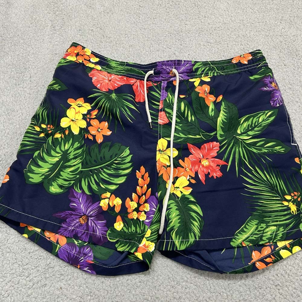 Polo Ralph Lauren Swim Trunks Mens Size Large Beach Swimwear Vibrant Floral