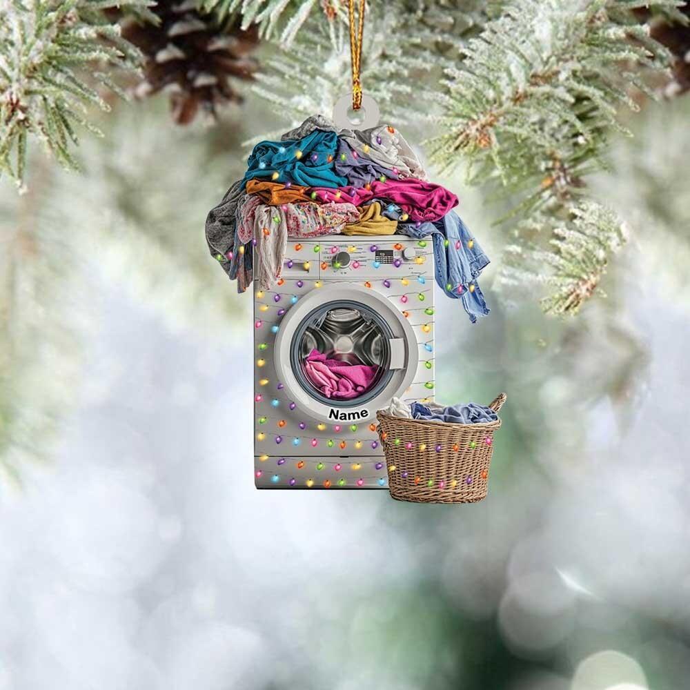 Washing Machine Christmas Ornament  Laundry Machine Ornament  Laundry Room Decor