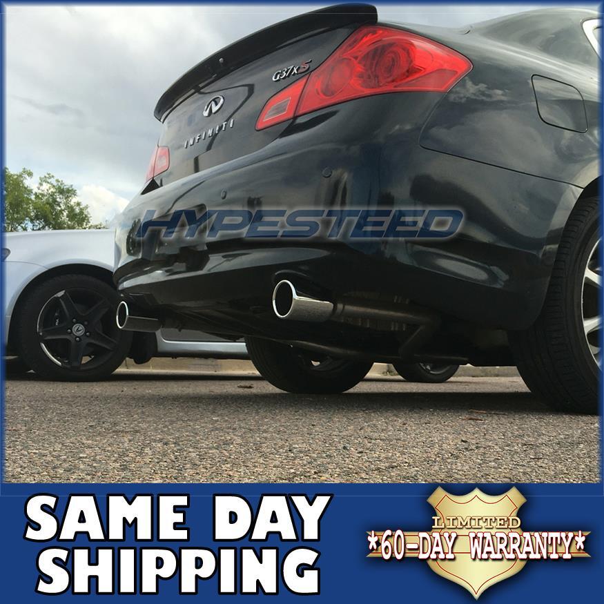 Stainless Axle Back Dual Muffler Exhaust Pipe for Z34 Infiniti G37 Q60 3.7 Coupe