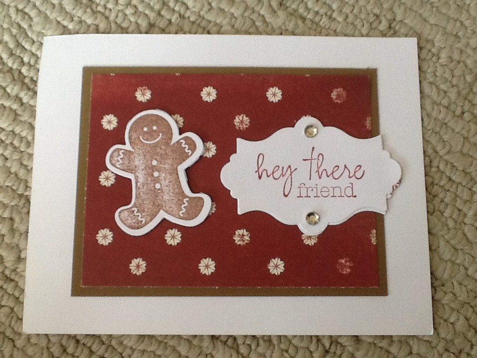 Scentsational hey friend Christmas holiday card kit of 6 made w/ Stampin Up!