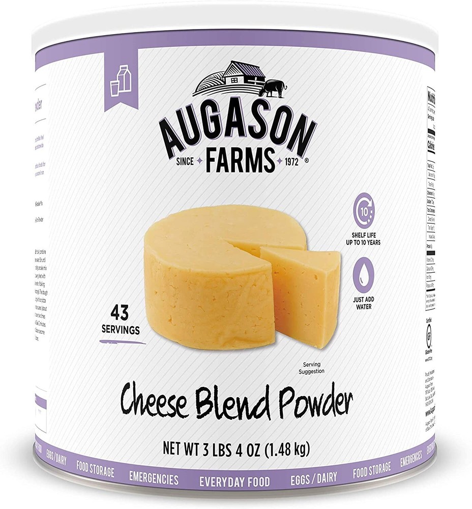 Augason Farms Cheese Blend Powder Certified Gluten Long Term Food Storage E