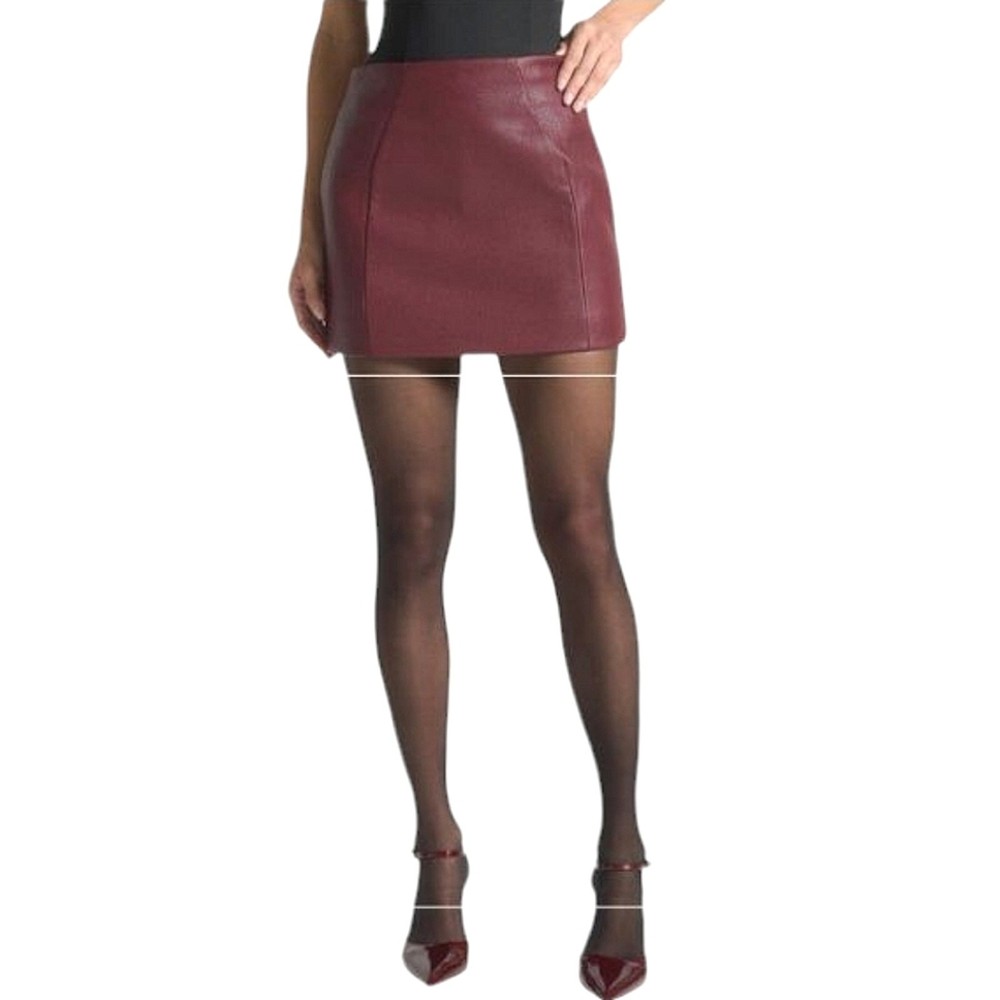 Forever 21 Burgundy Mini Y2K Office Siren Skirt