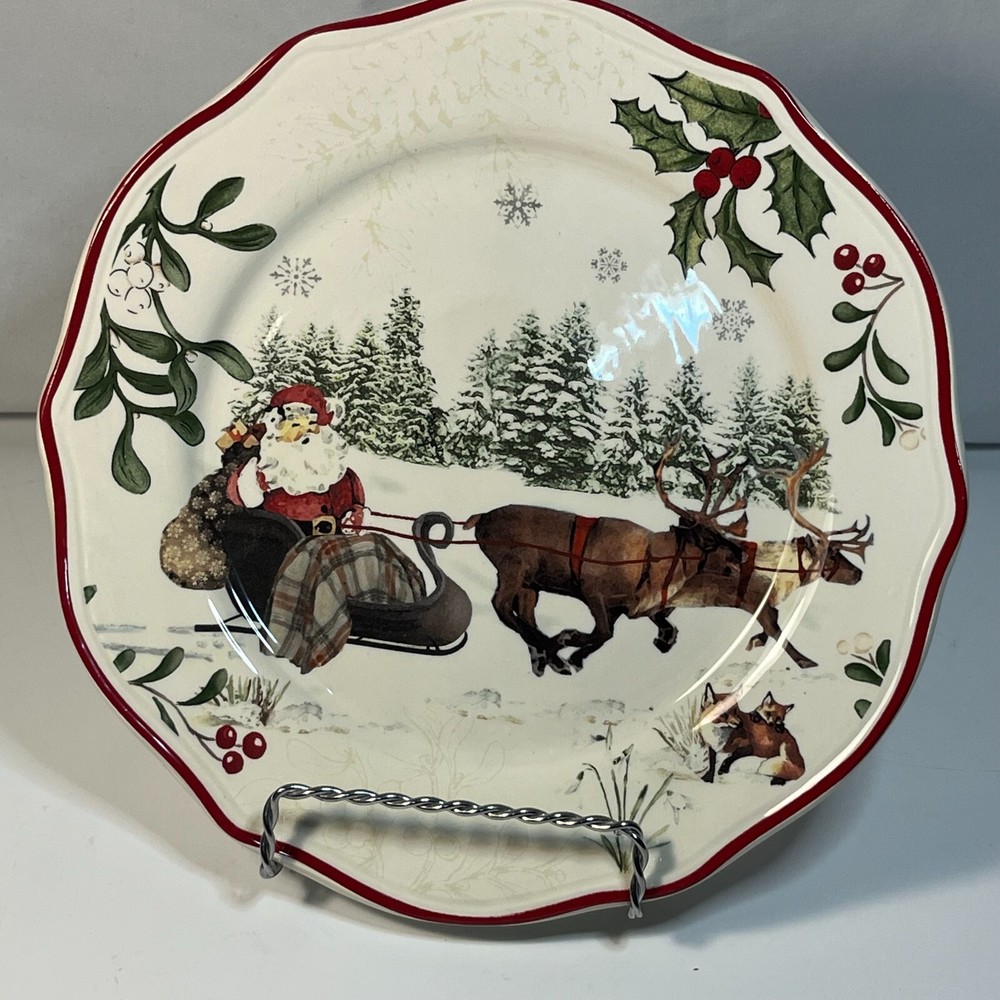Better Homes & Gardens Santa Sleigh Deer Christmas 8.75
