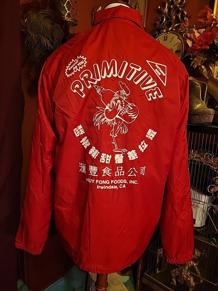 Primitive Sriracha Sauce Red Skater Food Colab Streetwear Adult MEDIUM Jacket