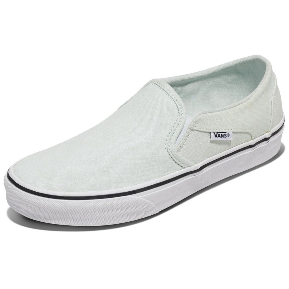 VANS Asher Canvas Slide On Shoes Hint Of Mint Green VN000CVERNE Womens Size 7
