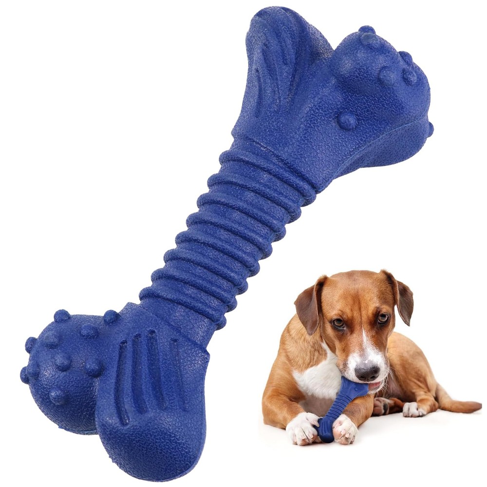 Dog Toys for Aggressive Chewers, Dog Toys for Medium Large Dogs, Natural Rubb...