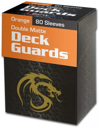 Deck Guards Matte Boxed Sleeves (80ct) - Orange BCW GAMING SUPPLY BRAND NEW