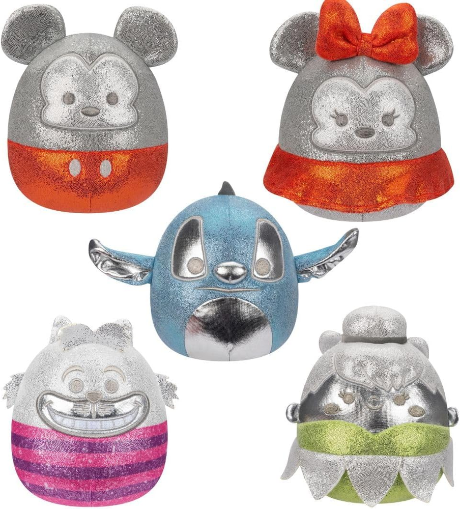 Squishmallows Original Disney100 5-Inch 5-Pack Plush Box Set - Little Ultrasoft