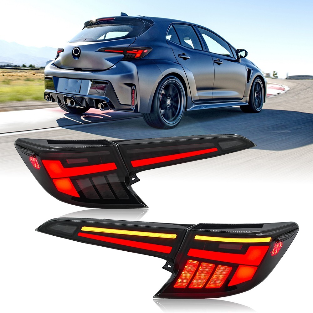 LED Rear Tail Lights Assembly for Toyota US Corolla Hatchback 2020-2024 RH&LH