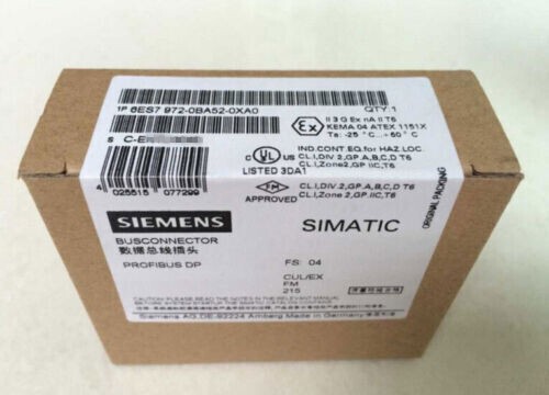29 PCS Siemens 6ES7972-0BA52-0XA0 6ES7 972-0BA52-0XA0 SIMATIC DP, connector