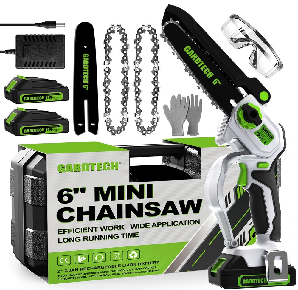Mini Cordless Chainsaw 6 Inch Battery Powered Portable Electric Saw
