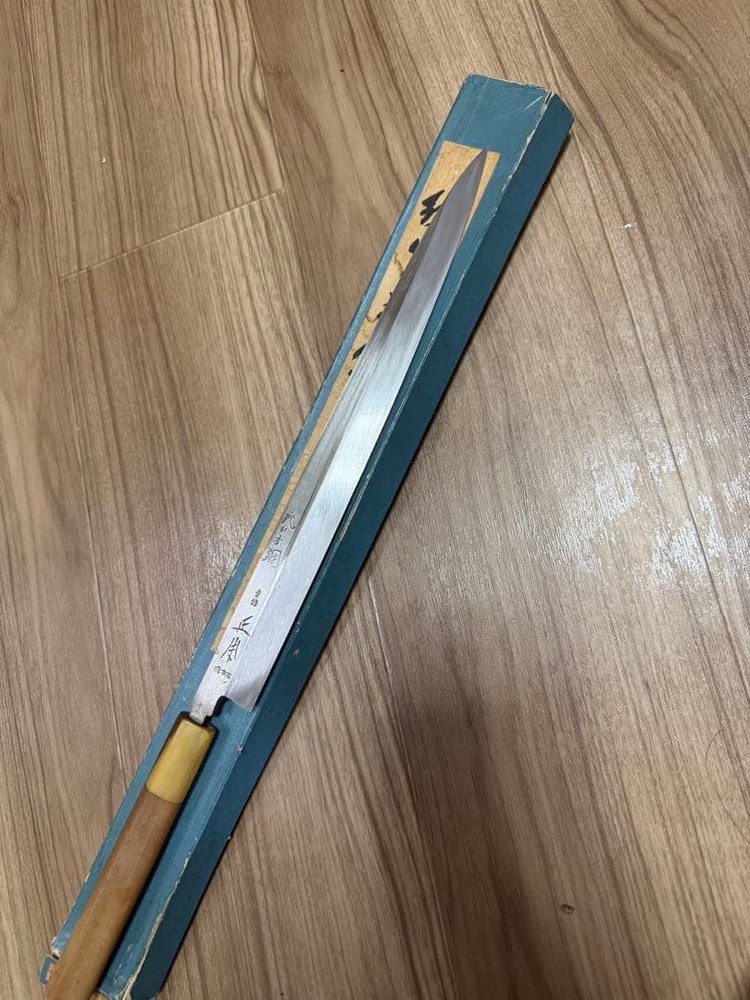 Masamoto Sohonten Fuguhiki Honyaki Japanese Sushi Sashimi Knife Shaku