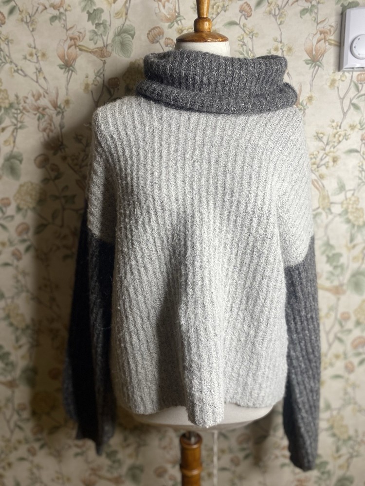 Ruby Moon Size Large Cowl Chunky Turtleneck Sweater Wool
