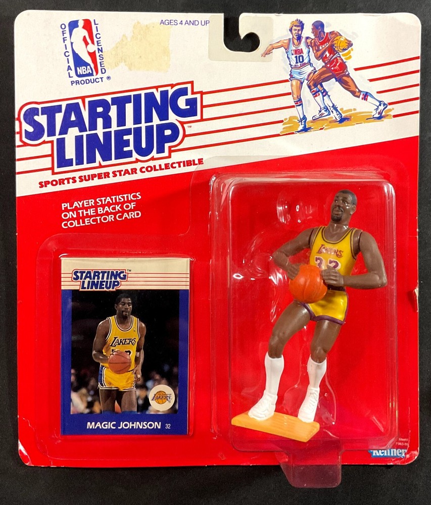 Magic Johnson LA Lakers 1988 Kenner Starting Lineup Action Figure Sealed HOF