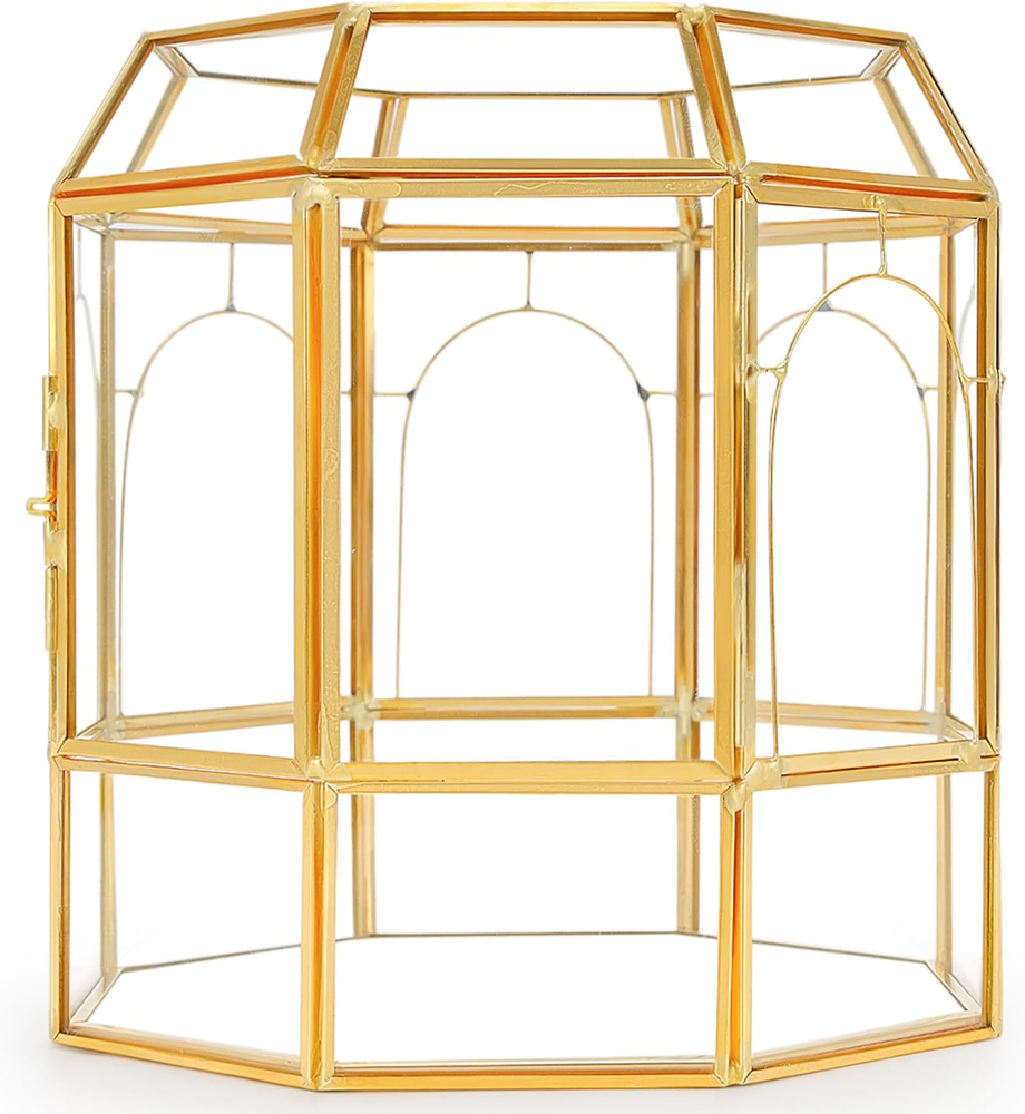 Handmade Large Glass Terrarium for Plants Centerpiece Gift or Display Case  