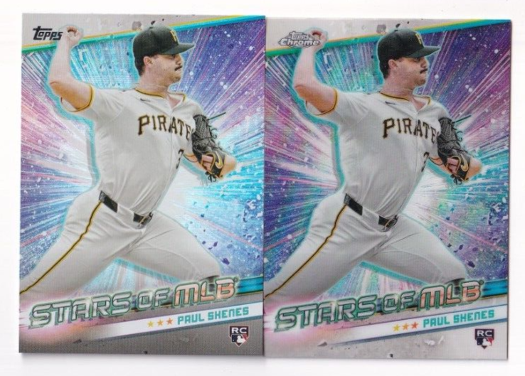 Paul Skenes 2024 TOPPS UPDATE STARS OF MLB CHROME #CSMLB-64 + ROOKIE LOT PIRATES