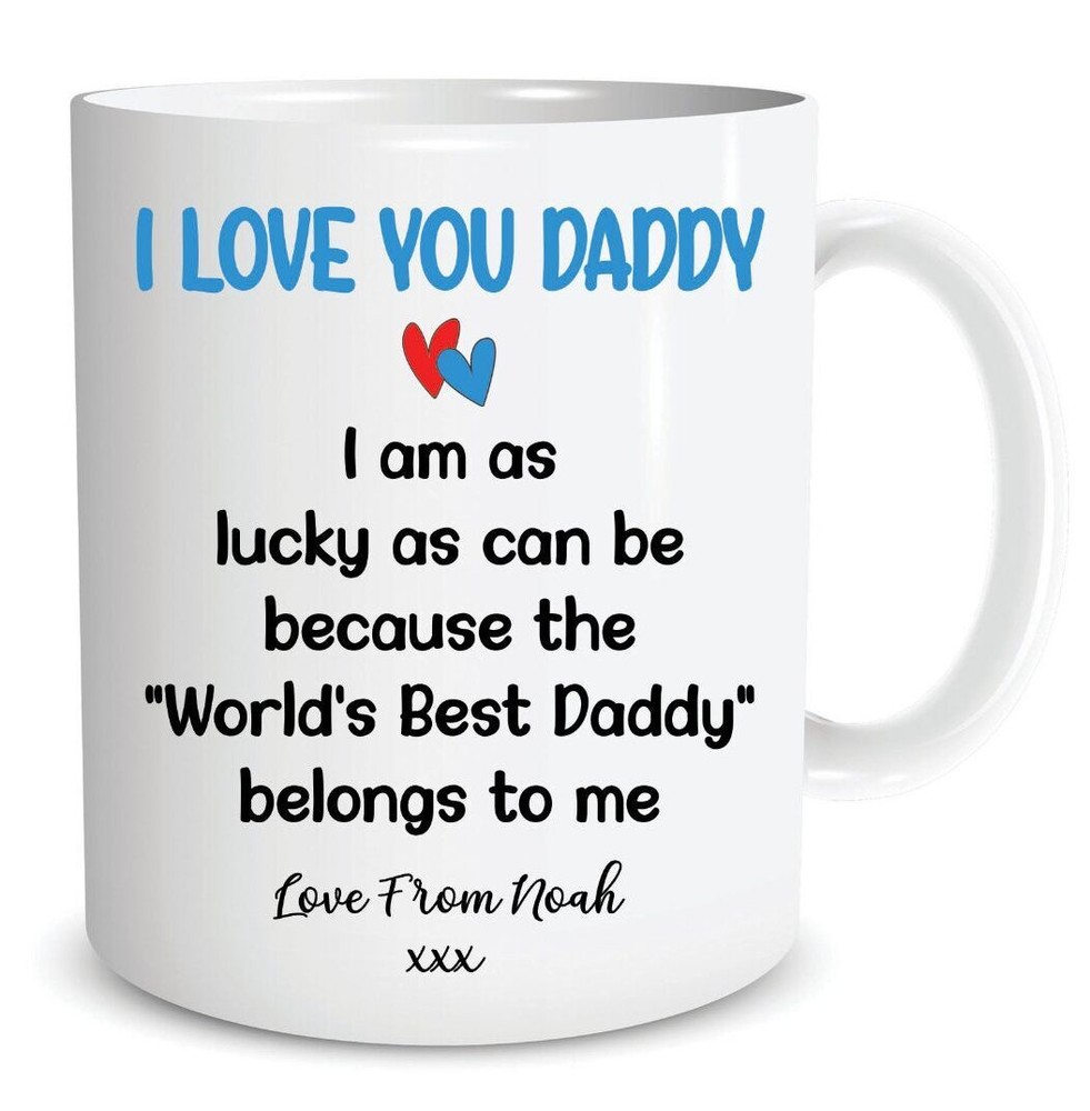 Fathers Day Gift Personalised Mug For Dad I Love You Daddy Custom Gift Coffee-image