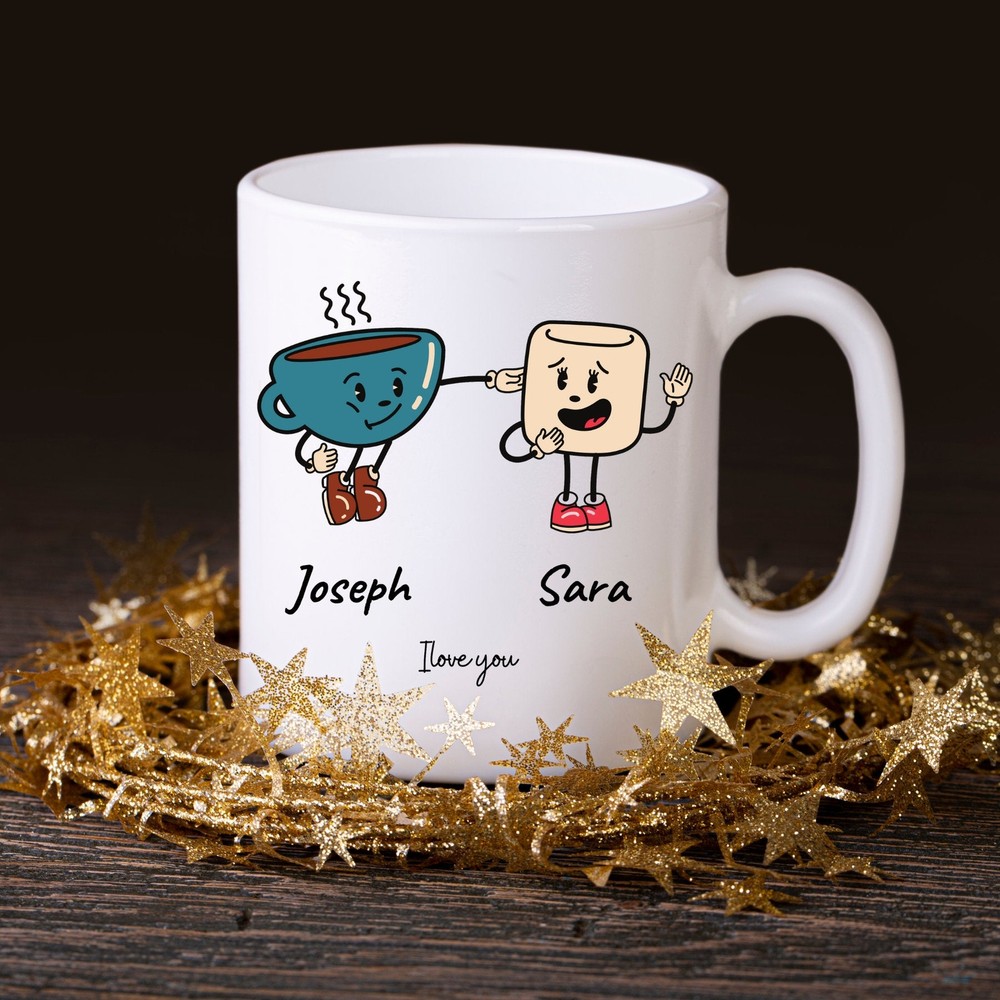 Custom Couple Mug Personalized Mug Customizable Mug With Name  Duo Mug Good Duo