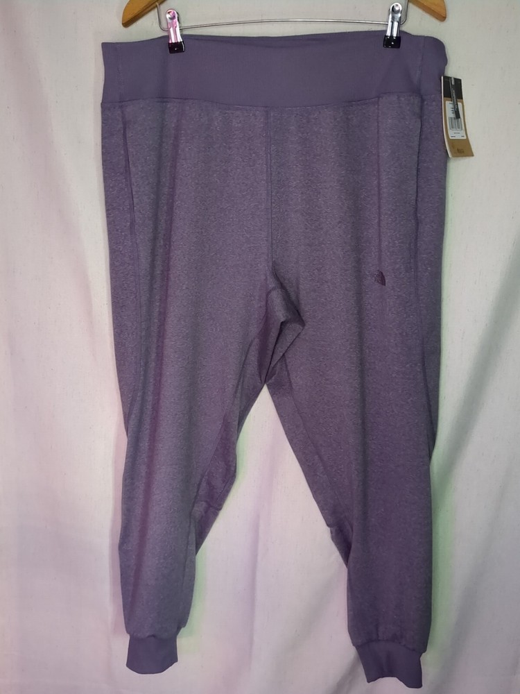 THE NORTH FACE Women's Athletic Jogger Pants Purple Activewear Leggings 2XL