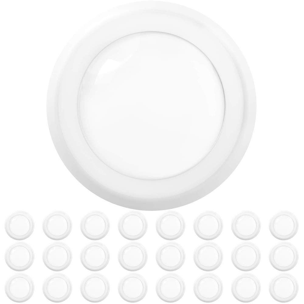 Sunco 5/6 Inch LED Disk LightsPack of 24 Flush Mount Disc Recessed Ceiling Ca...