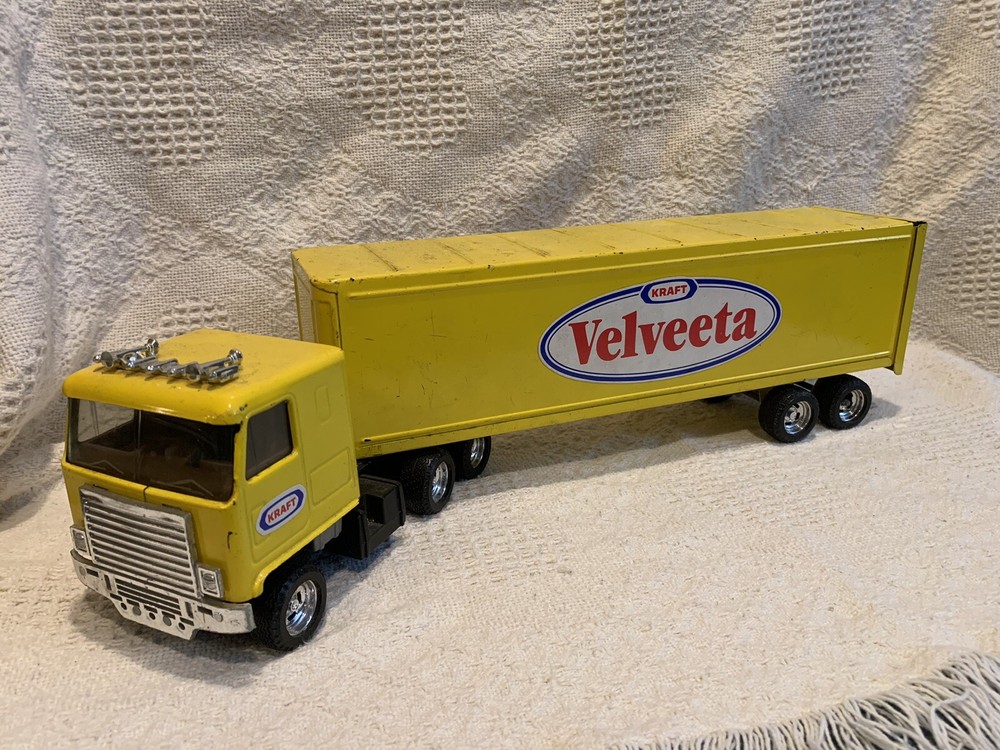 Ertl Velveeta semi truck cab and trailer. Cab/Trailer #s match
