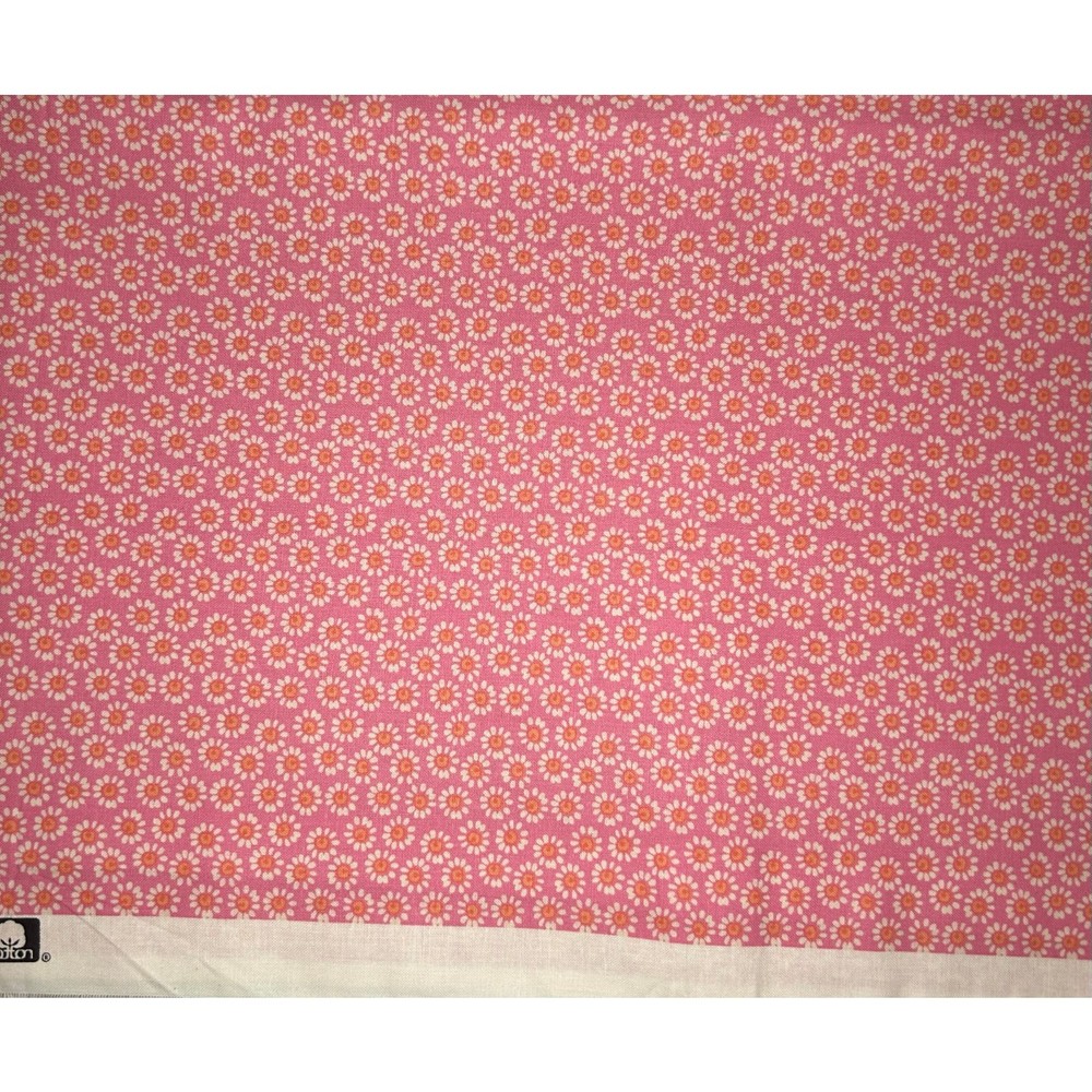 Pink Floral Print Keepsake Calico Quilt Cotton Fabric - 1 Yard